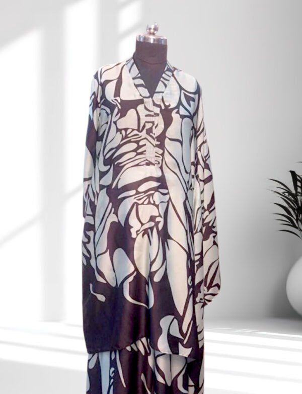 Jade Noir Satin Co-ord Set