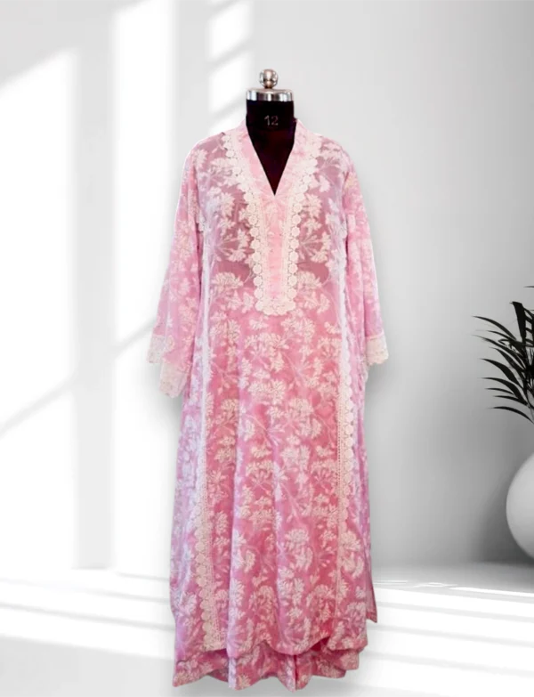 Blush Garden Cotton Kurta Set