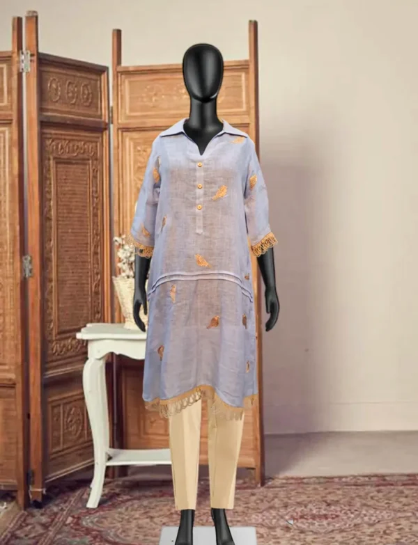Bluebird Dreams Linen Kurta