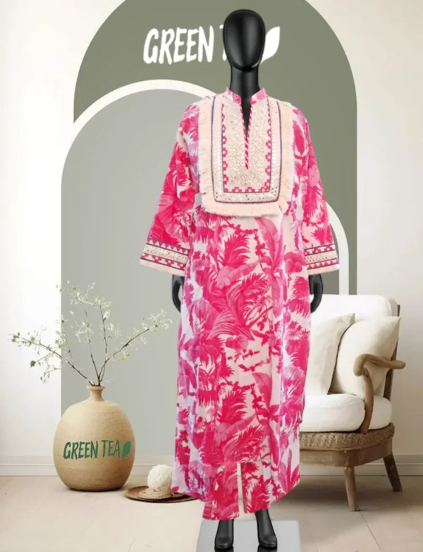 Pink Floral Kurta Set